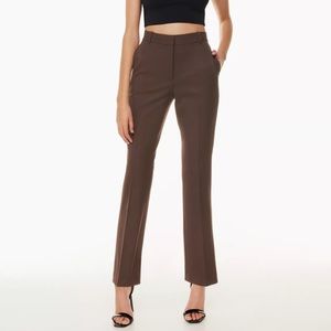 Aritzia Babaton Publish Pants mocha brown 00